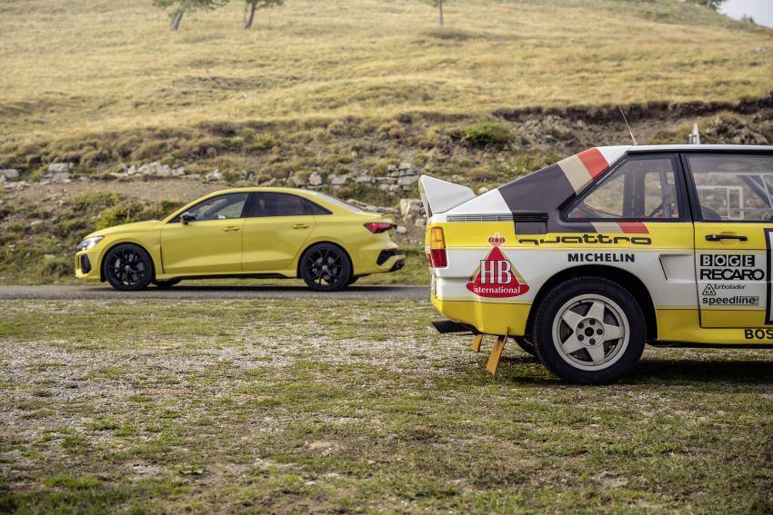 Audi Fünfzylinder Audi RS3 und Audi quattro A2