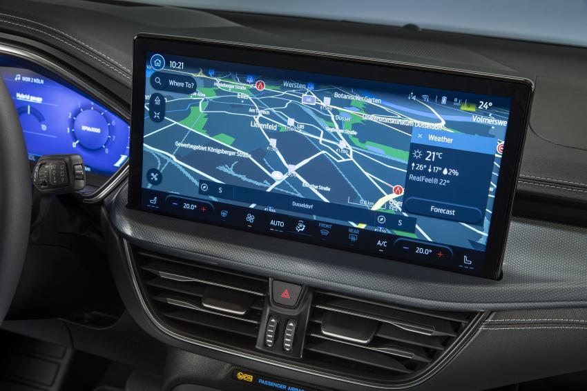 Ford Focus Facelift Infotainment-Display