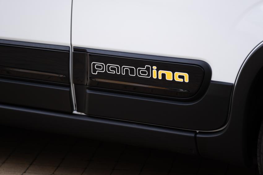Fiat Panda Pandina Detail Schriftzug Tür hinten