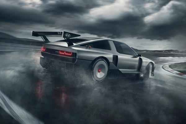 Hyundai N Vision 74 in Fahrt