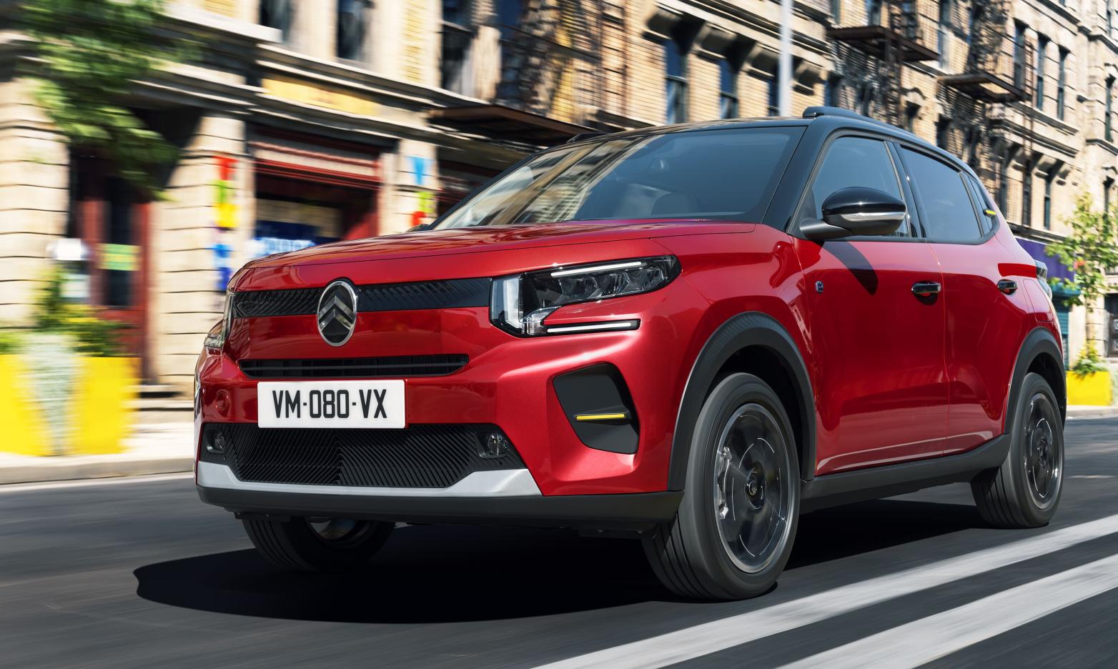 Citroën ë-C3 Front/Seite in Fahrt