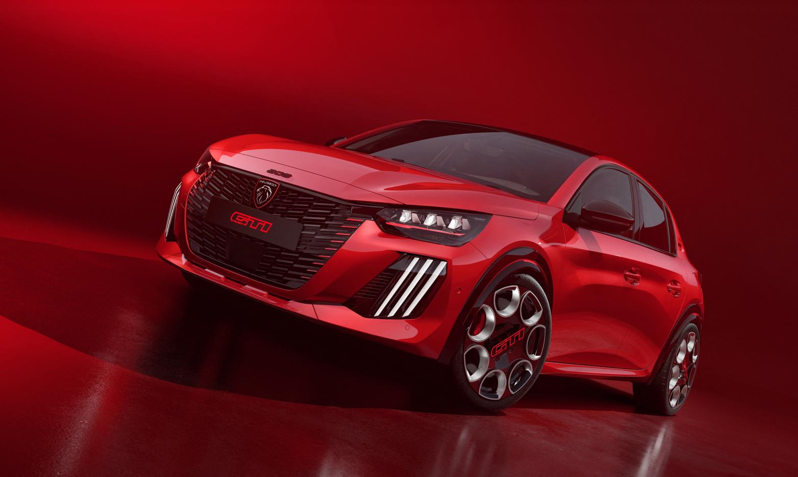 Peugeot E-208 GTi Front/Seite